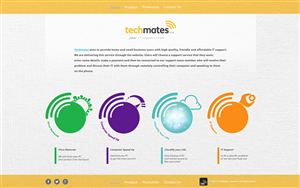Techmates - Your IT support team - online sales website design concept | Web Design by Marq