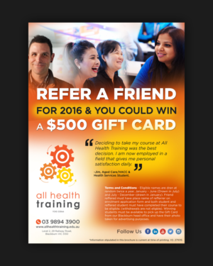 Flyer Design by pivotaldesign.biz for All Health Training | Design: #7746452