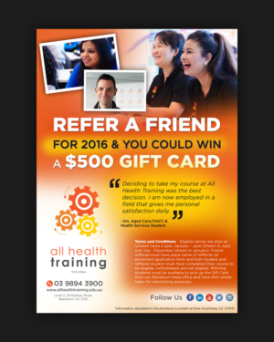 Flyer Design by pivotaldesign.biz for All Health Training | Design: #7746453