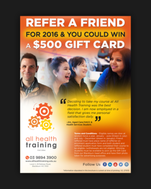 Flyer Design by pivotaldesign.biz for All Health Training | Design: #7746455