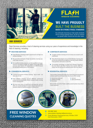 window cleaning brochure