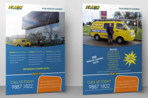 Diseño de Flyer por Selda para Flash Window Cleaning | Diseño: #8173507