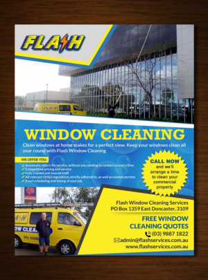 Diseño de Flyer por creative.bugs para Flash Window Cleaning | Diseño: #8154381