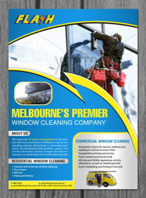 Diseño de Flyer por creative.bugs para Flash Window Cleaning | Diseño: #8397227