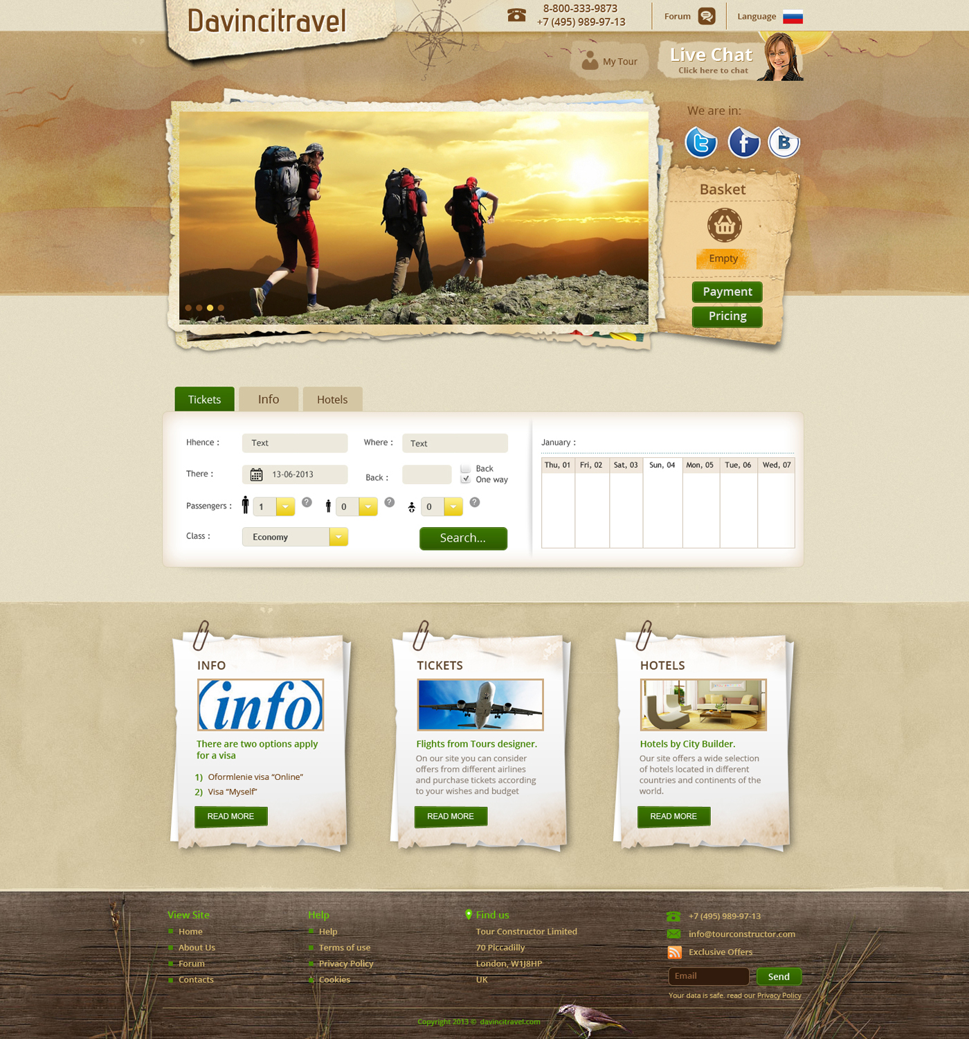 Web Design by James for tour constructor ltd | Design #1923528