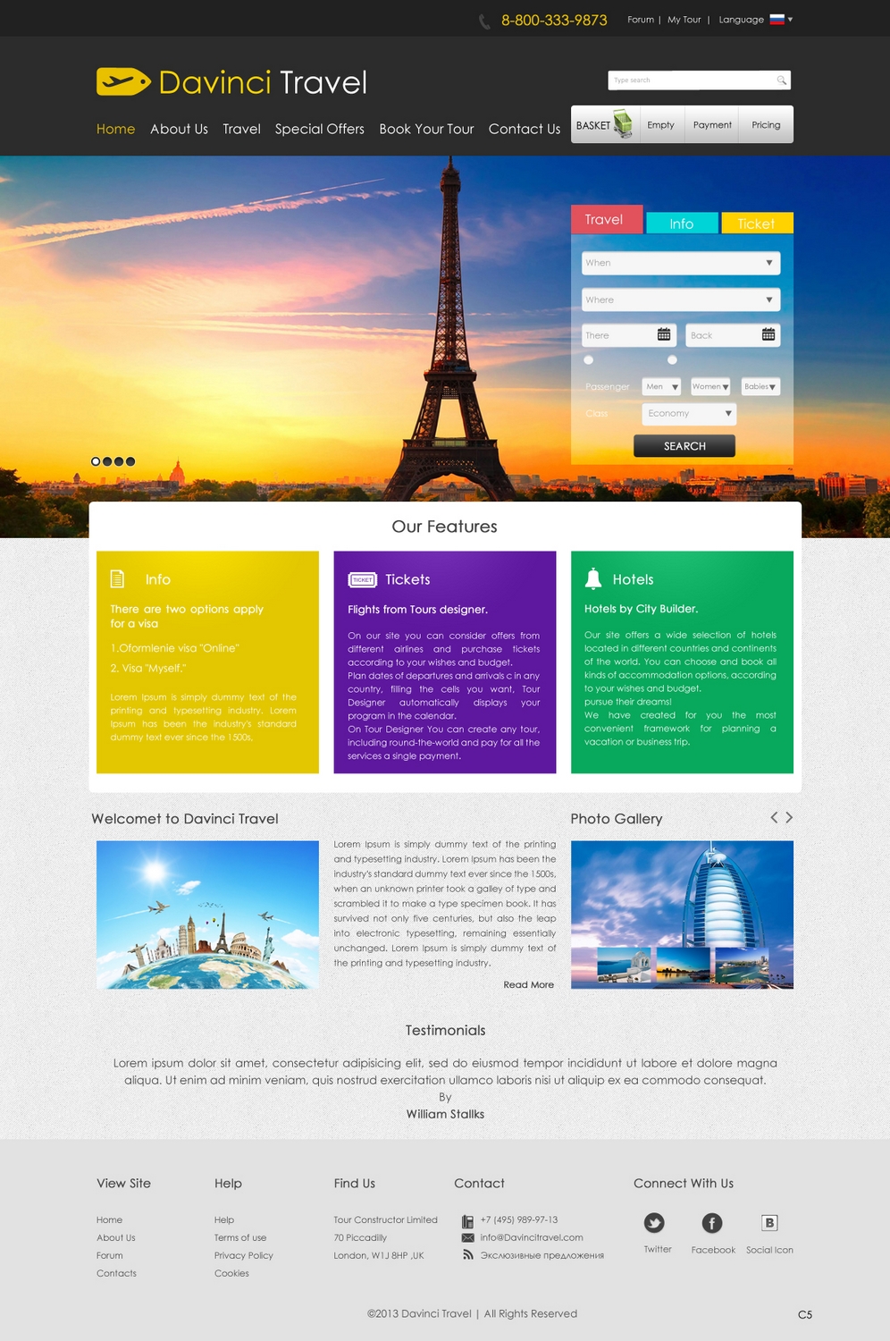 Web Design par pb pour tour constructor ltd | Design #1926050