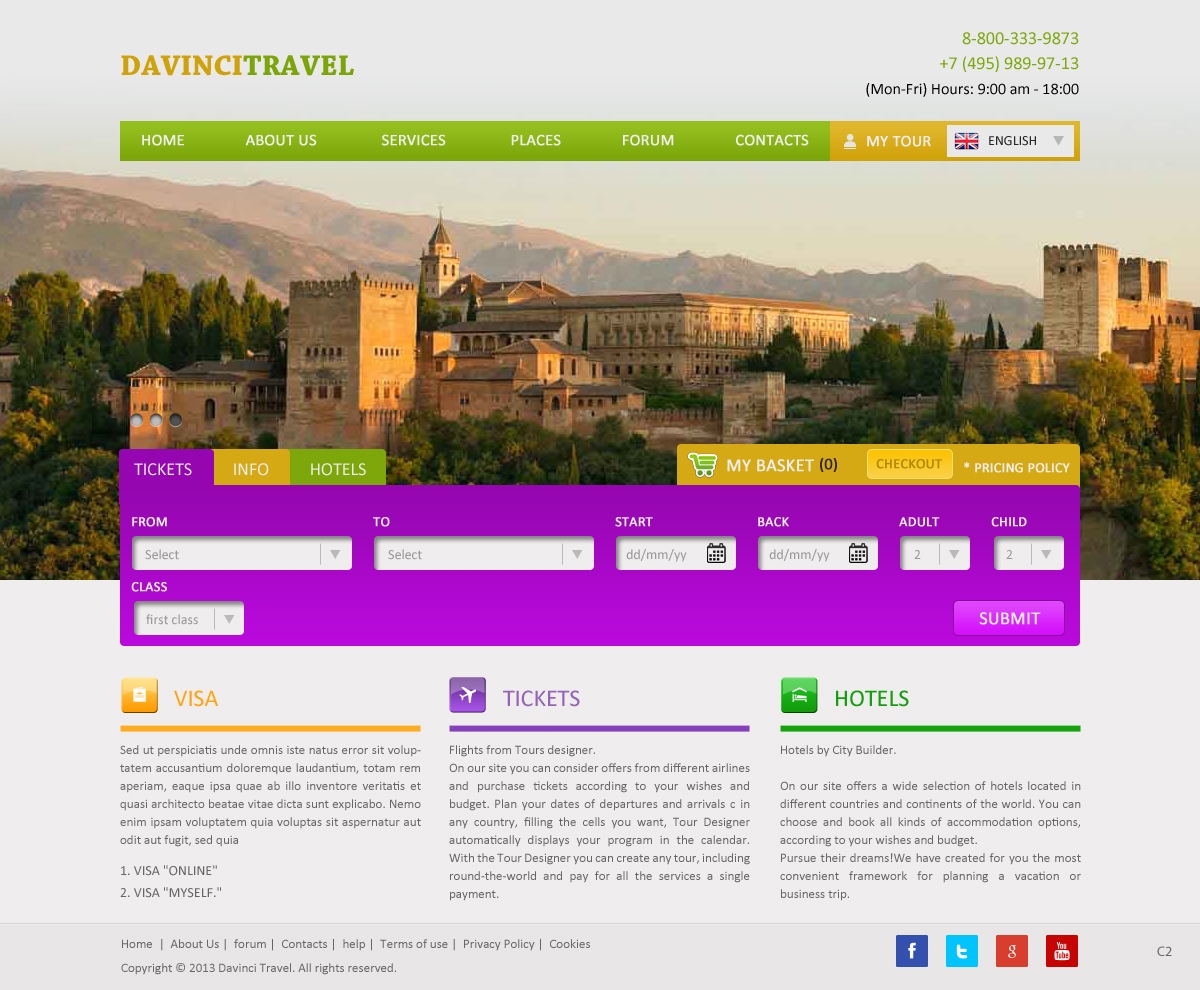 Web Design par pb pour tour constructor ltd | Design #1926057