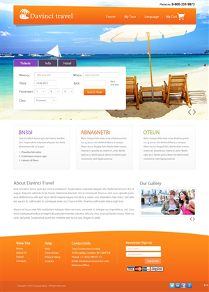 Web Design par pb pour tour constructor ltd | Design : #1926062