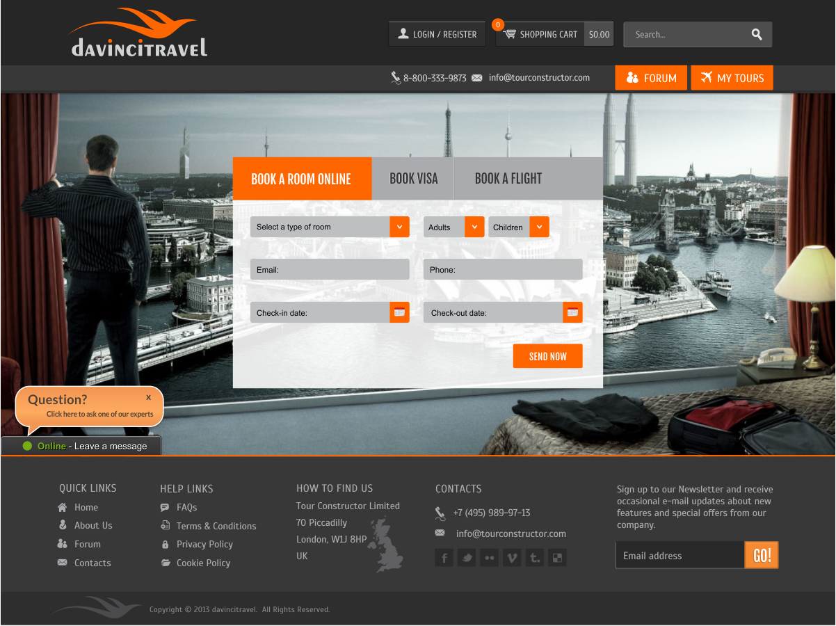 Web Design par CreativeIyke pour tour constructor ltd | Design #1933965