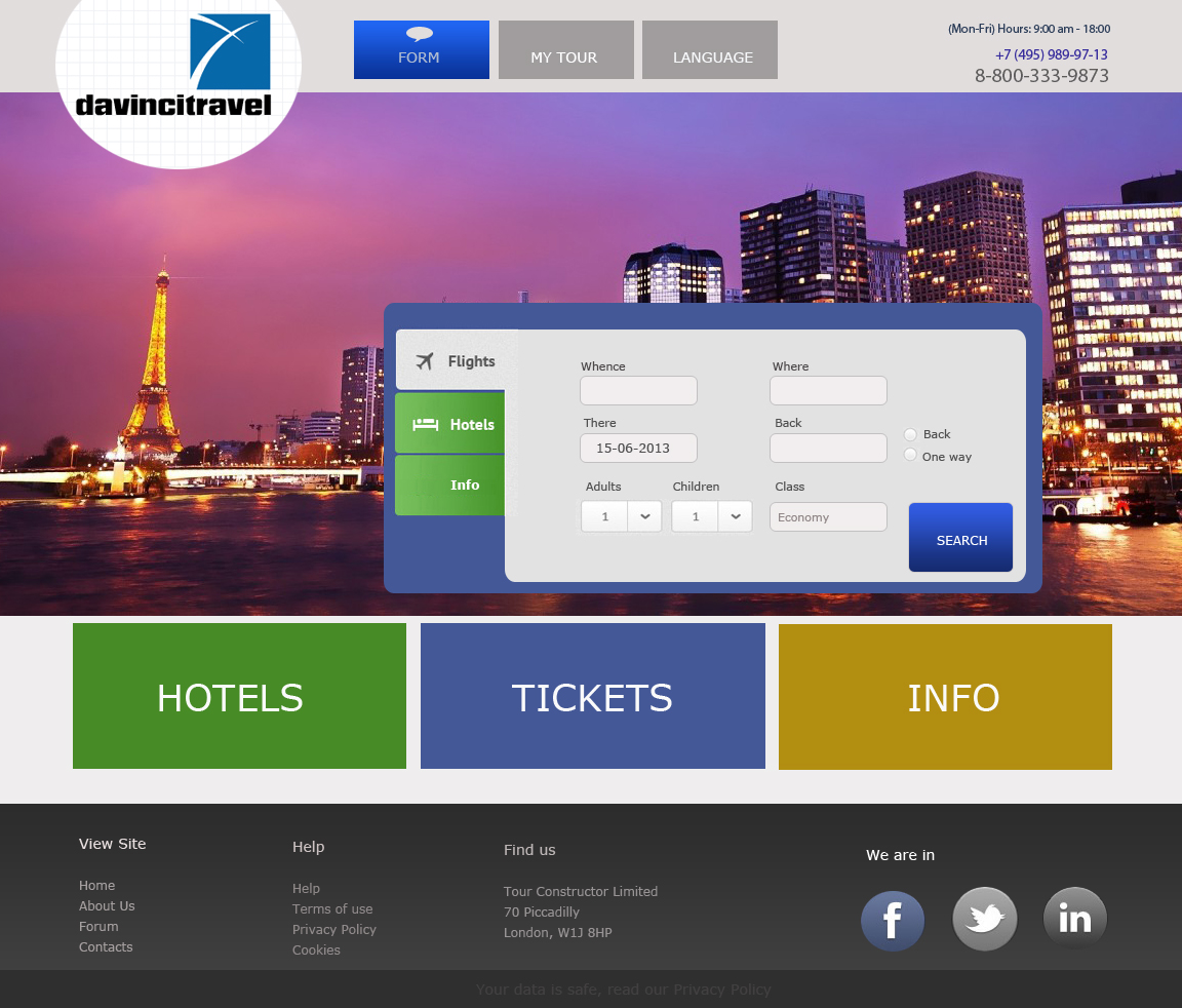 Diseño Web por GK para tour constructor ltd | Diseño #1930855