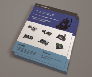 Flyer design for corporate telephone business | Diseño de Flyer por Andrés Sebastián
