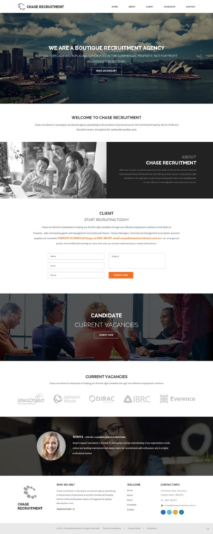 Web Design by pb for Chase Recruitment | Design: #7716052