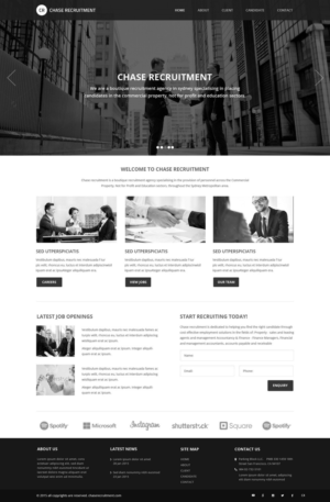 Web Design by pb for Chase Recruitment | Design: #7716056