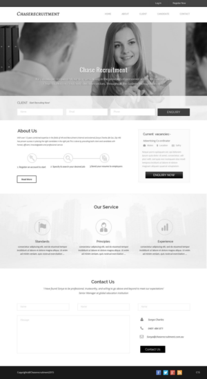 Web Design by pb for Chase Recruitment | Design: #7716060