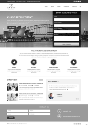 Web Design by pb for Chase Recruitment | Design: #7716061
