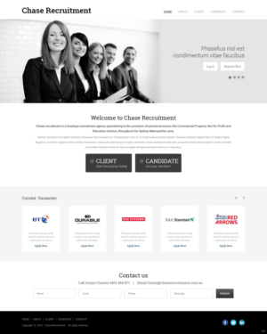 Web Design by pb for Chase Recruitment | Design: #7716068