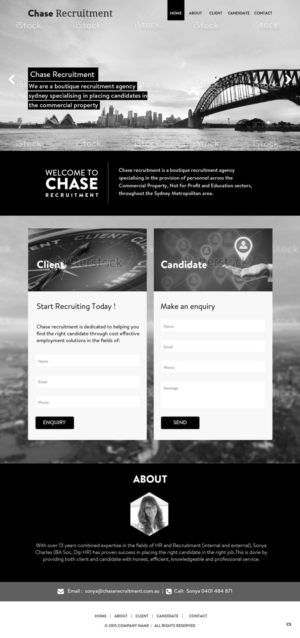 Web Design by pb for Chase Recruitment | Design: #7724173