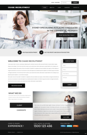 Web Design by pb for Chase Recruitment | Design: #7724177