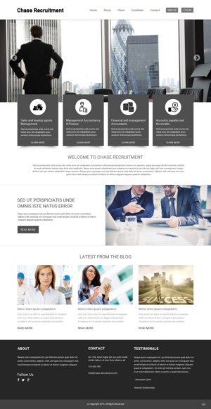 Web Design by pb for Chase Recruitment | Design: #7724179