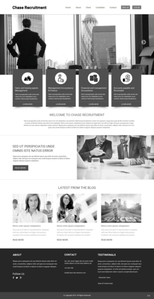 Web Design by pb for Chase Recruitment | Design: #7724182