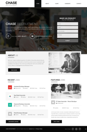 Web Design by pb for Chase Recruitment | Design: #7724184