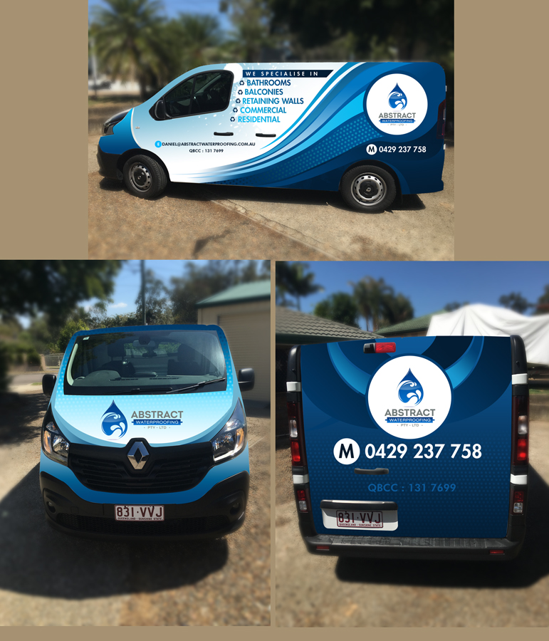 Diseño de Señalética por Gfx.26™ para Abstract Waterproofing | Diseño #7924165