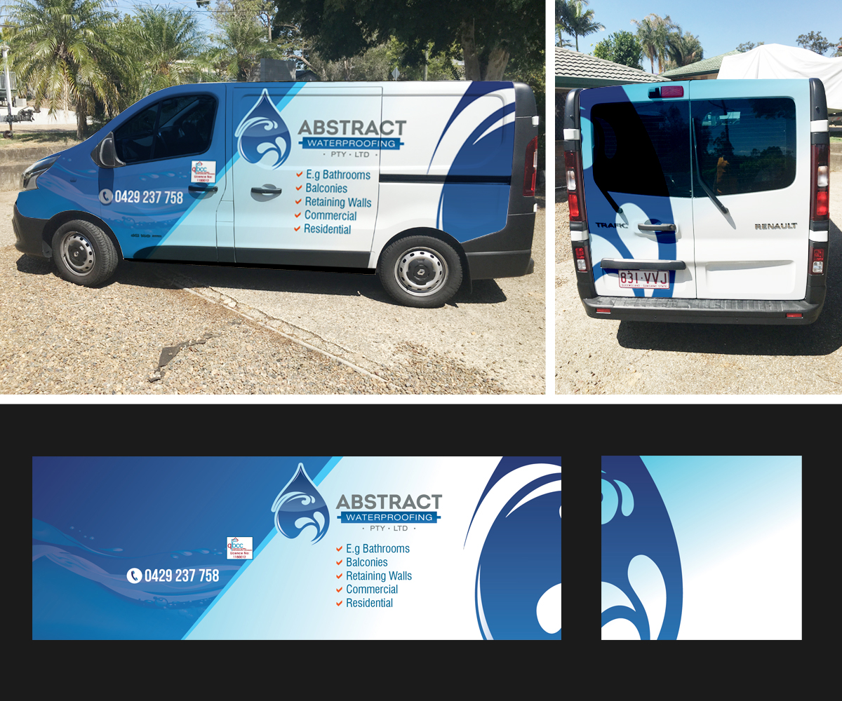 Diseño de Señalética por GoMedia para Abstract Waterproofing | Diseño: #7897291