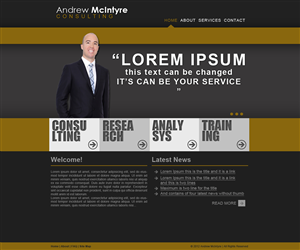 Web Design by dadtective for Andrew McIntyre Consultancy | Design: #1910787