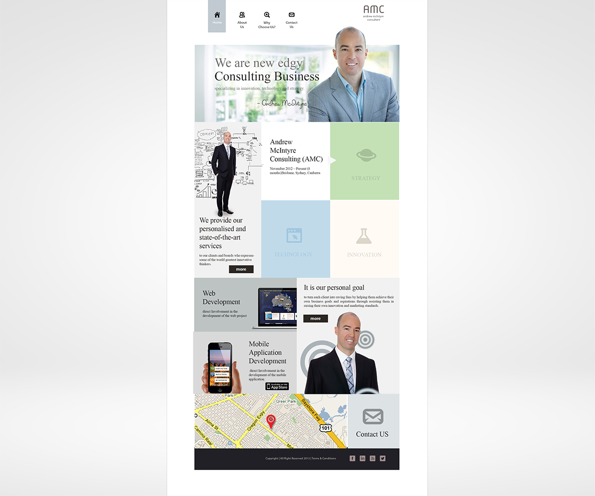 Web Design by natureborn for Andrew McIntyre Consultancy | Design #1919836