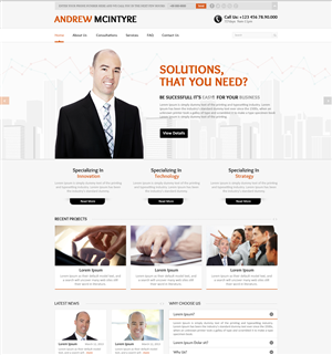Web Design by Nur Mohammad for Andrew McIntyre Consultancy | Design: #1934286