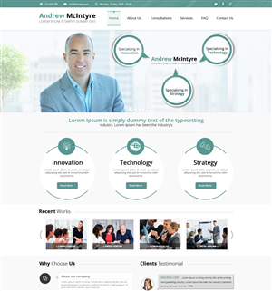 Web Design by Nur Mohammad for Andrew McIntyre Consultancy | Design: #1934297