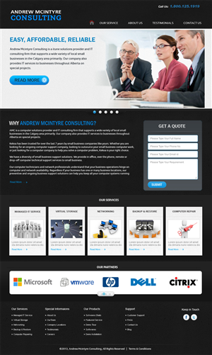 Web Design by Expert Designer for Andrew McIntyre Consultancy | Design #1963312