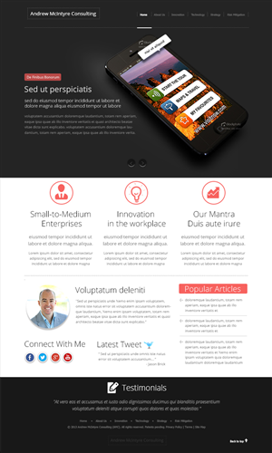 Web Design by Mayank Patel for Andrew McIntyre Consultancy | Design: #1951088