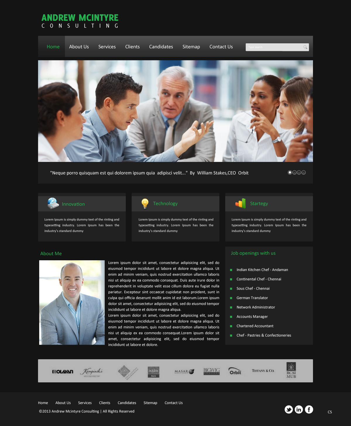 Web Design by pb for Andrew McIntyre Consultancy | Design #1915499