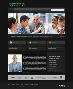 Web Design by pb for Andrew McIntyre Consultancy | Design: #1915499