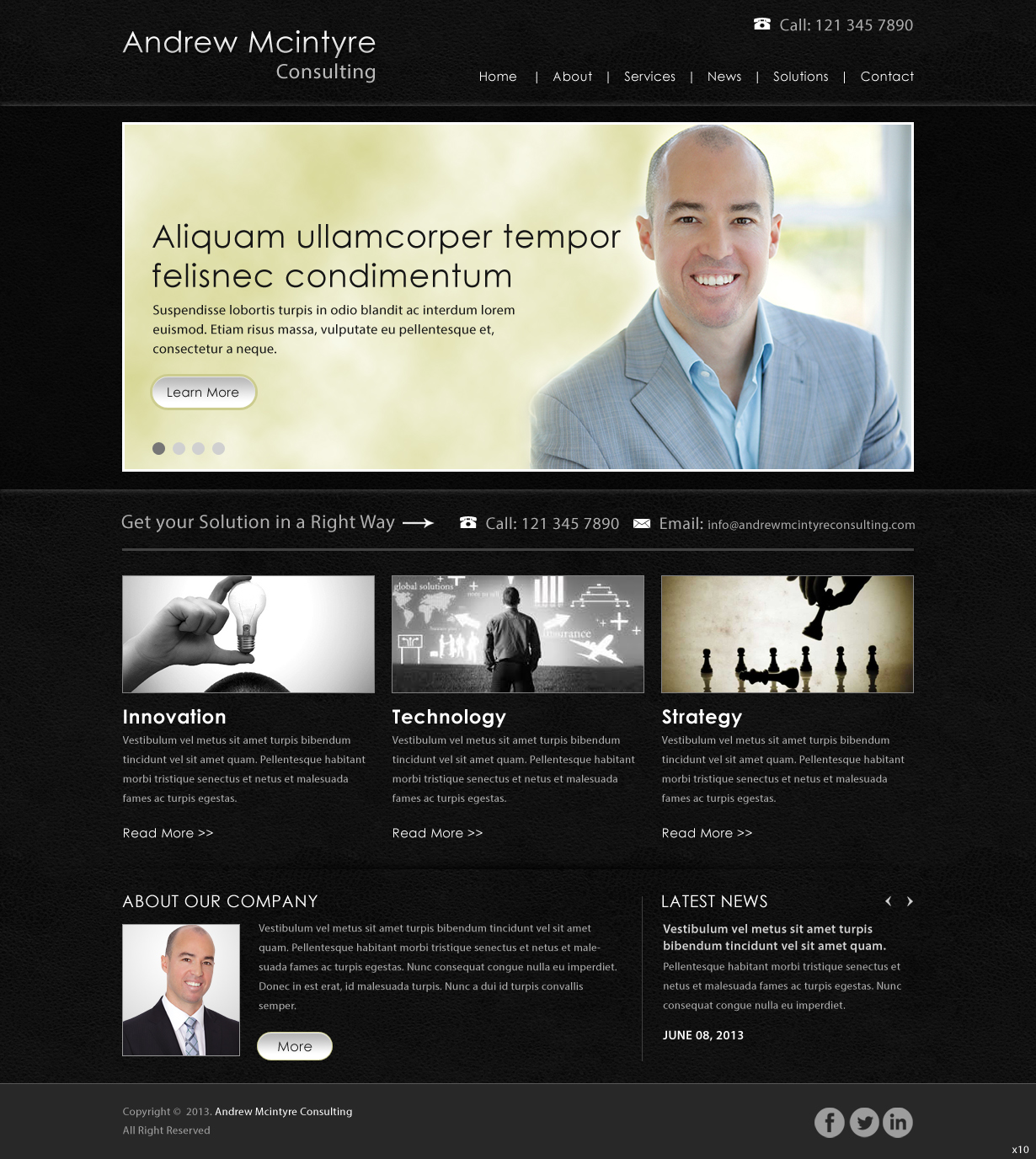 Web Design by pb for Andrew McIntyre Consultancy | Design #1915500