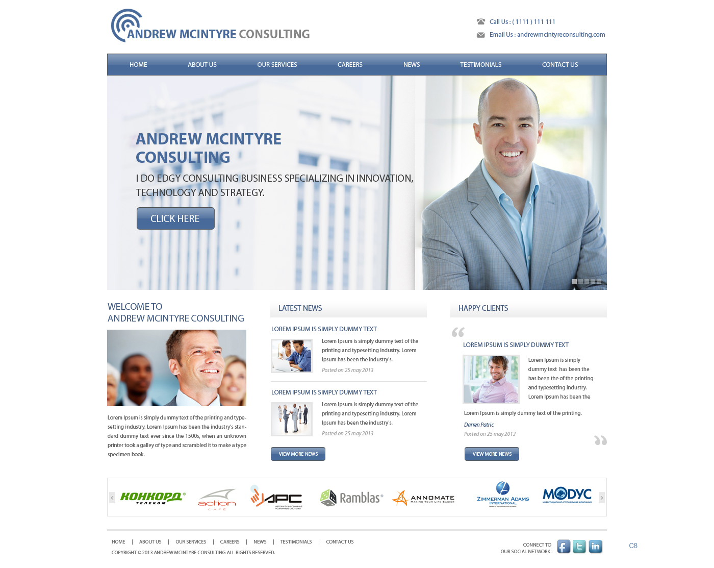 Web Design by pb for Andrew McIntyre Consultancy | Design: #1915506