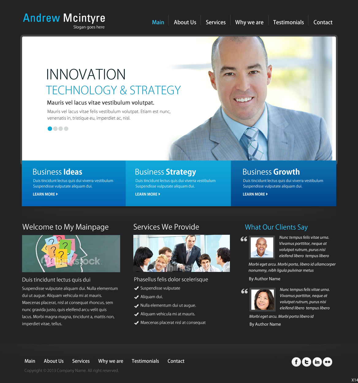 Web Design by pb for Andrew McIntyre Consultancy | Design #1915509