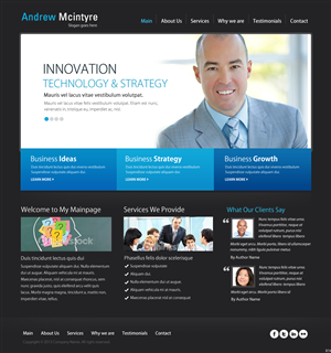 Web Design by pb for Andrew McIntyre Consultancy | Design: #1915509