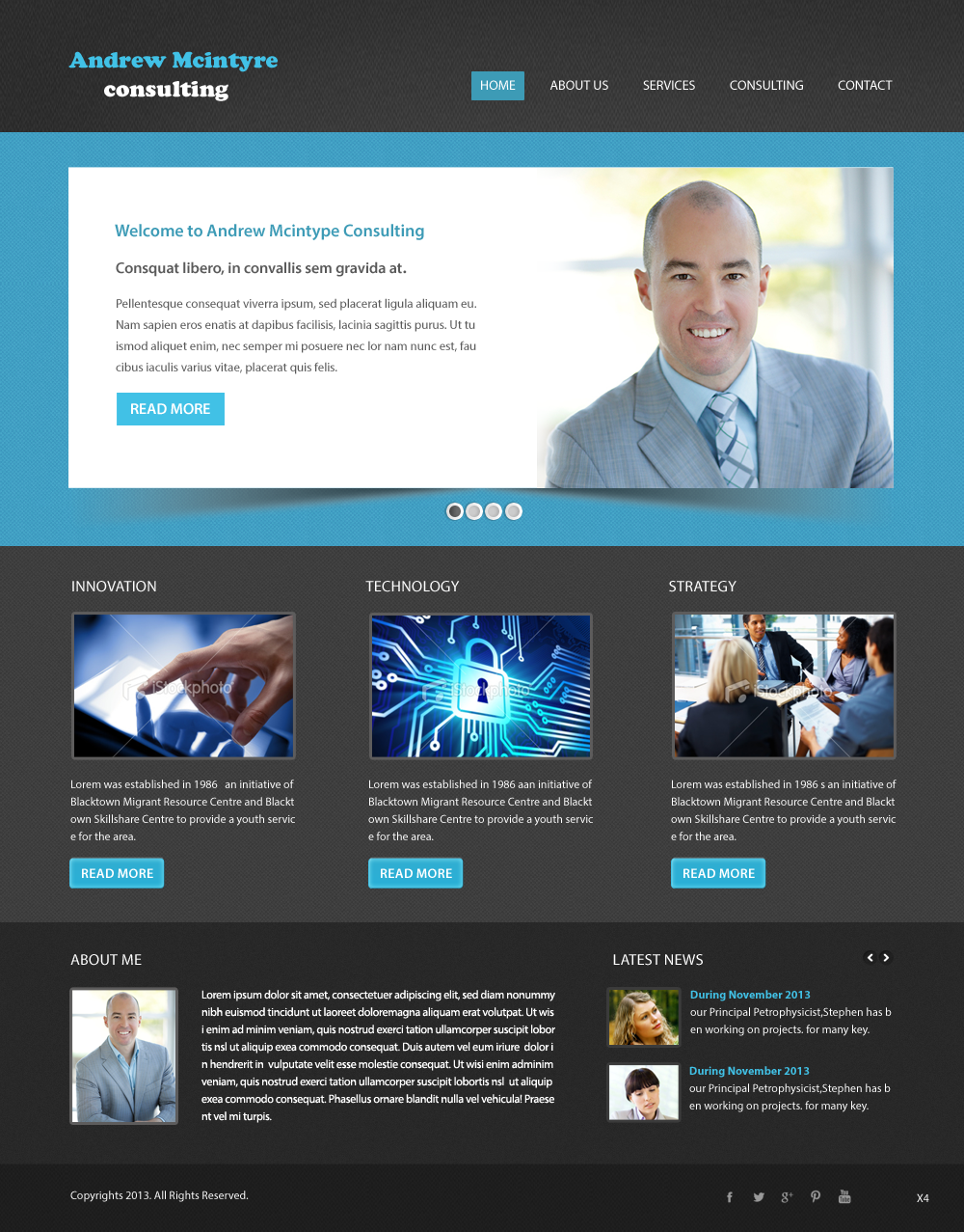 Web Design by pb for Andrew McIntyre Consultancy | Design #1921798
