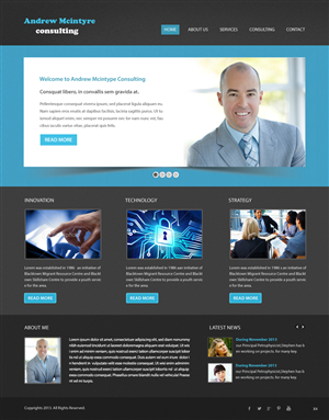 Web Design by pb for Andrew McIntyre Consultancy | Design: #1921798