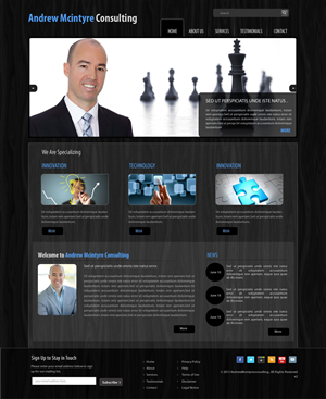 Web Design by pb for Andrew McIntyre Consultancy | Design: #1921802