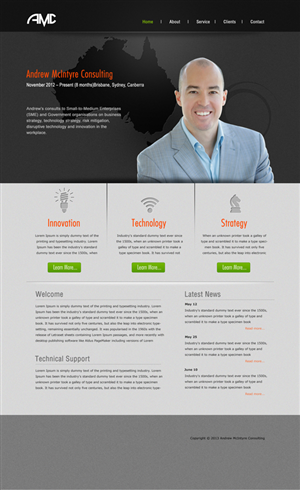 Web Design by Balakrishnan for Andrew McIntyre Consultancy | Design #1941339