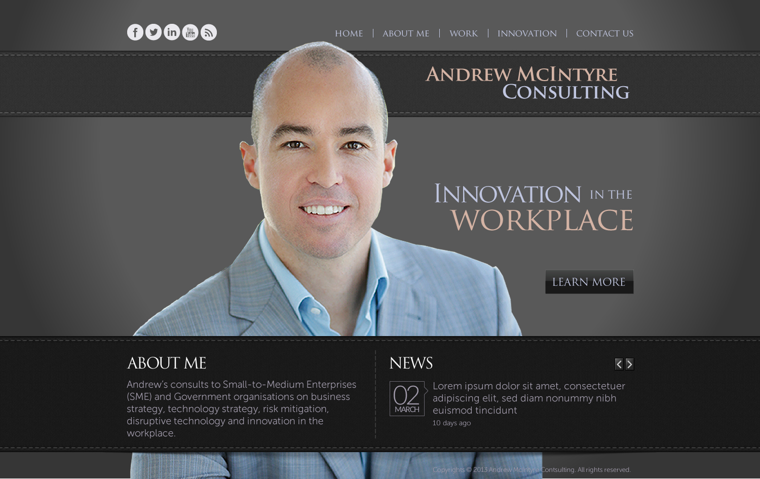 Web Design by TechWise for Andrew McIntyre Consultancy | Design #1934477