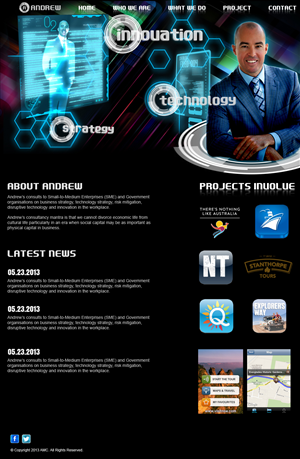 Web Design by jeckx2 for Andrew McIntyre Consultancy | Design: #1967803