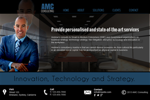 Web Design by jeckx2 for Andrew McIntyre Consultancy | Design: #1971655