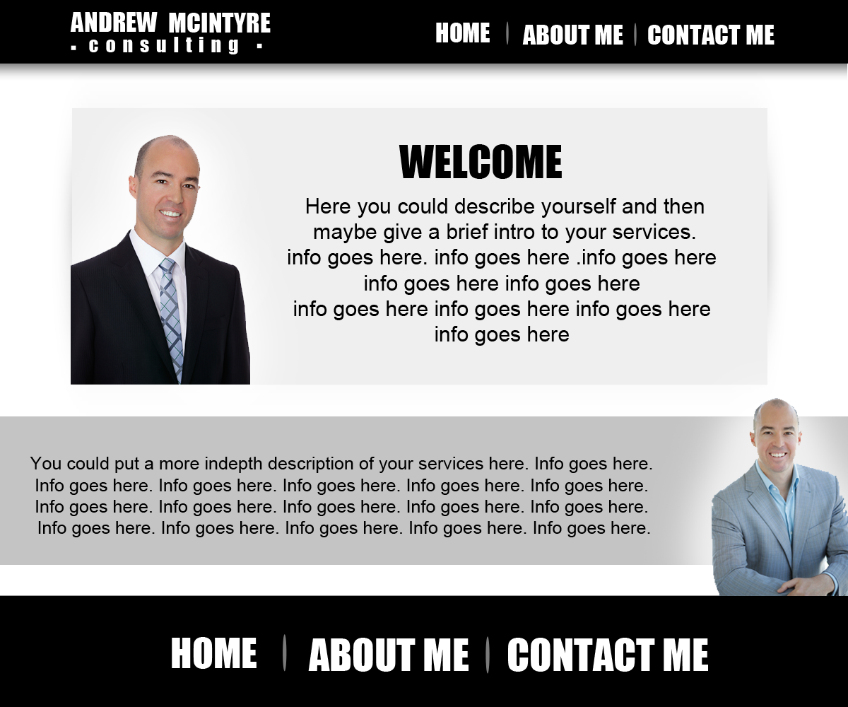 Web Design by DavidH for Andrew McIntyre Consultancy | Design #1913829