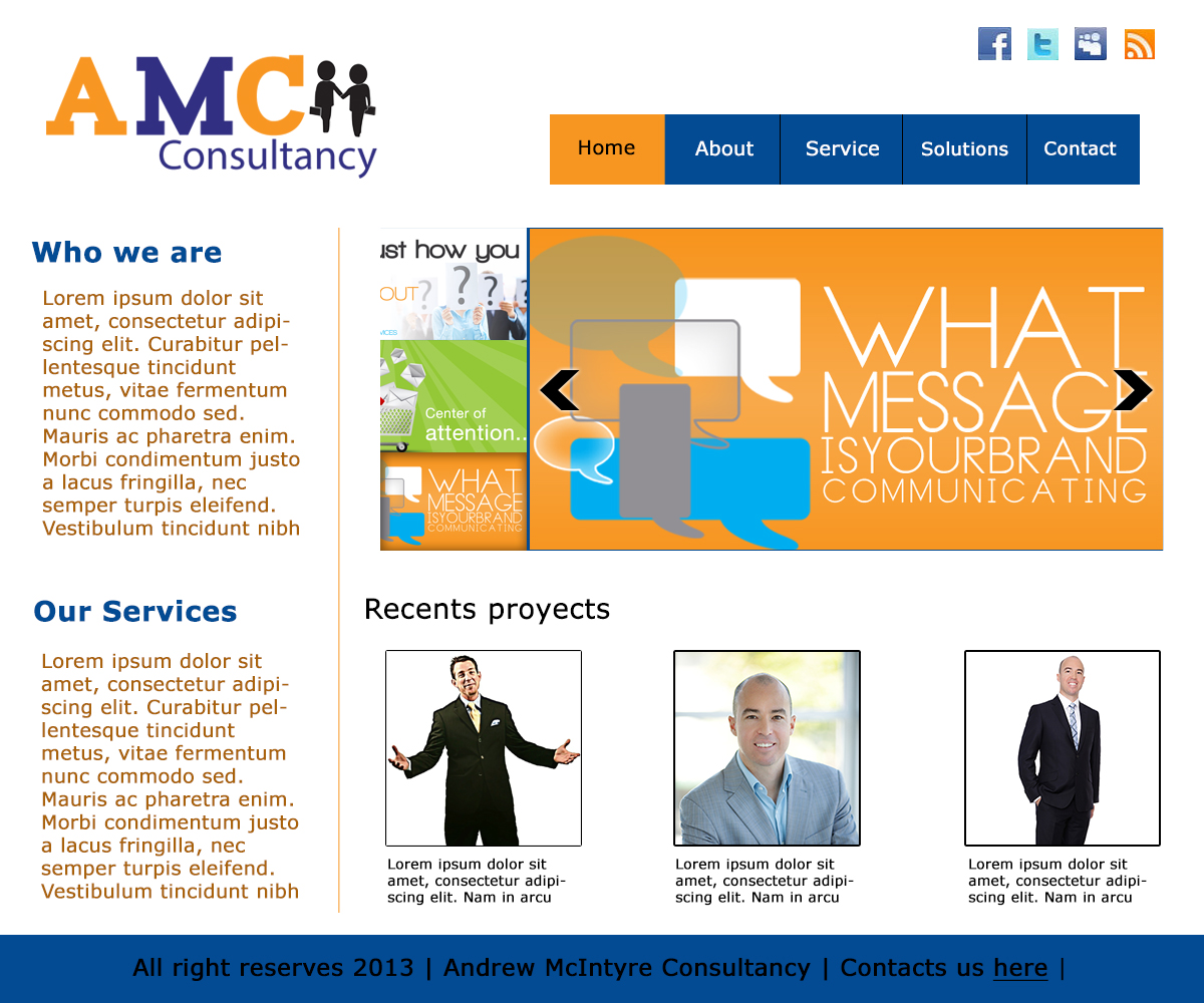 Web-Design von master_web für Andrew McIntyre Consultancy | Design #1915114