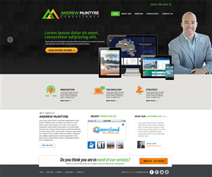Web Design by dp for Andrew McIntyre Consultancy | Design: #1941525