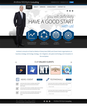 Web Design by Behriatech for Andrew McIntyre Consultancy | Design #1936417
